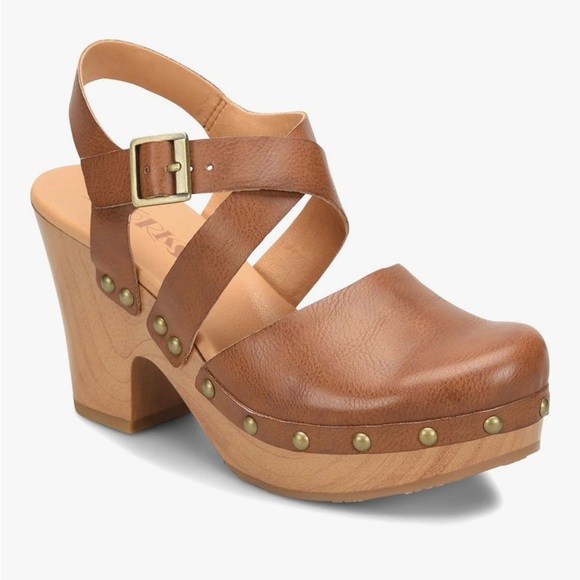 Kork’s Shoes - Kork’s Abloom Women's Brown Leather Clogs